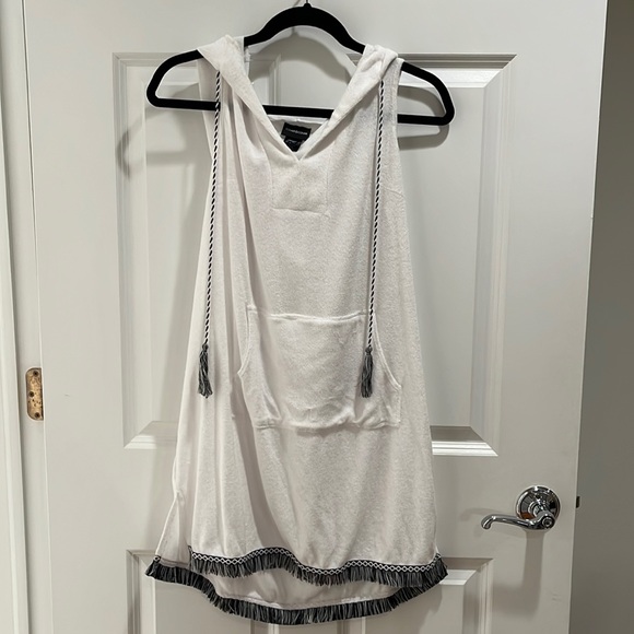 Swim Terry Cloth Beach Cover Up With Hood Poshmark